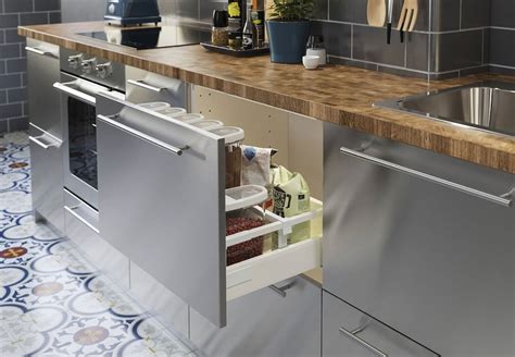 ikea stainless steel kitchen cabinets reviews|stainless steel kitchen table ikea.